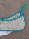 BASERANGE 25 Early Spring French Lace MUSIAL Bra/Panty Series BAS-BRMU-LA-SP25-UNDYED(TURQUOISE) UNDYED BRMU